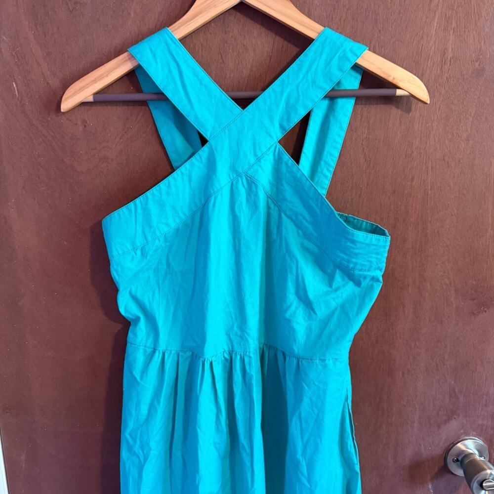 Michelle McDowell Turquoise Midi Dress Size Small - Picture 10 of 10